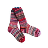 Scrappy/Frankenstein Wool Socks, Whimsical Patterns, Ideal for Cold Days, Cozy Nights, Quirky Gift for Friends, Family